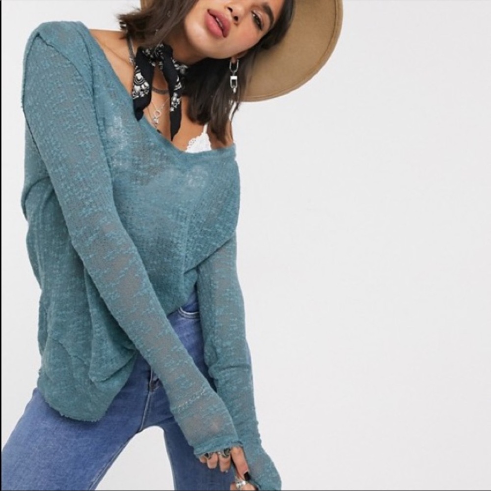 Free People secret lagoon top